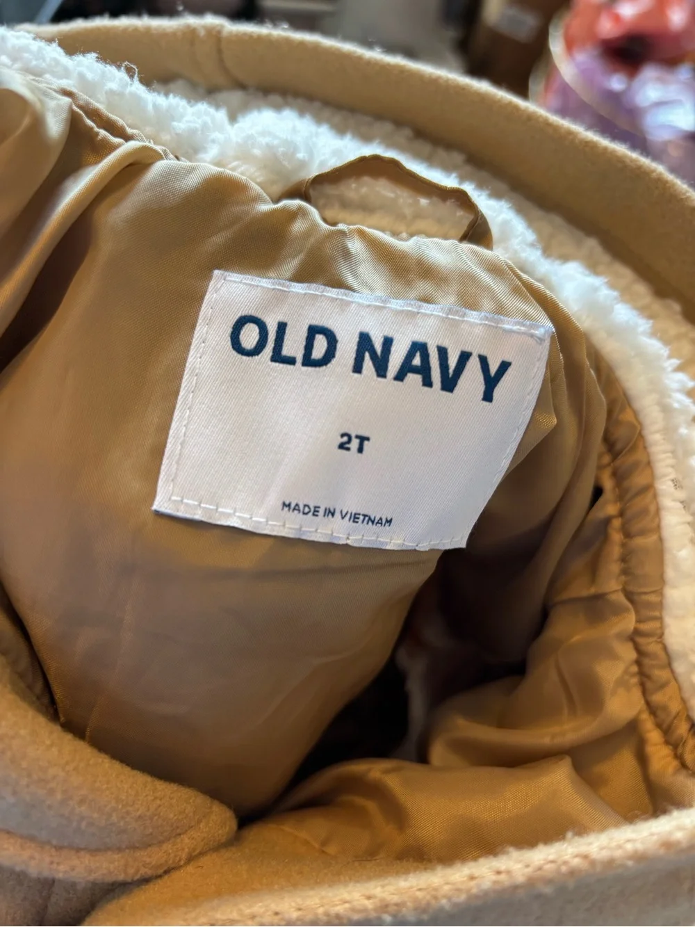 2T Old Navy Bear Ears Felt Jacket with Lined Hood